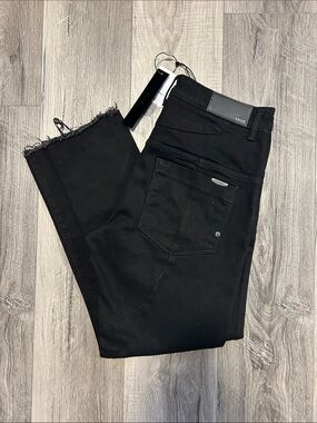 Kollar Men's Black 701 Clark’s (cropped) Denim Jeans
